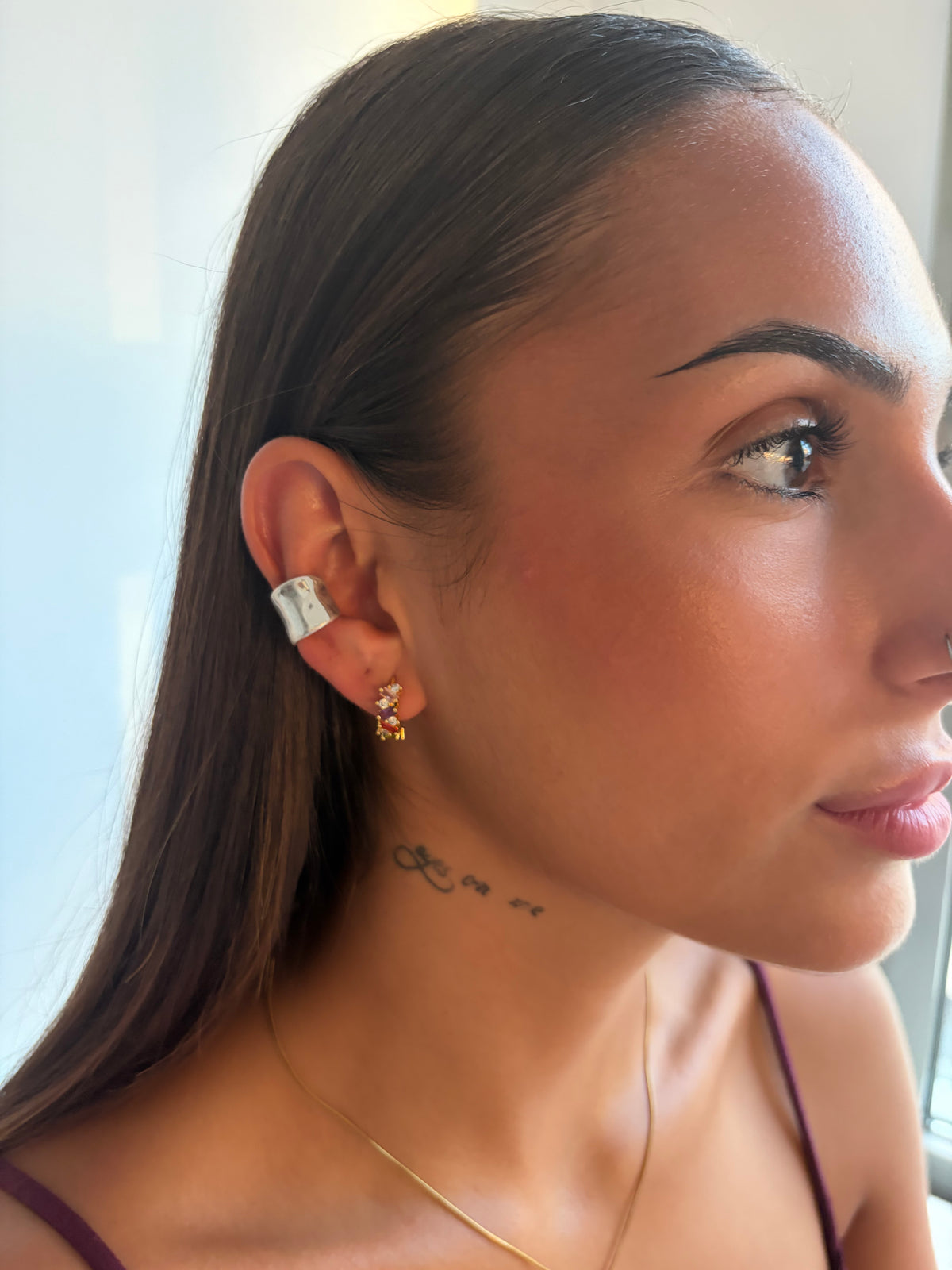 Ear cuff Sienna plateado