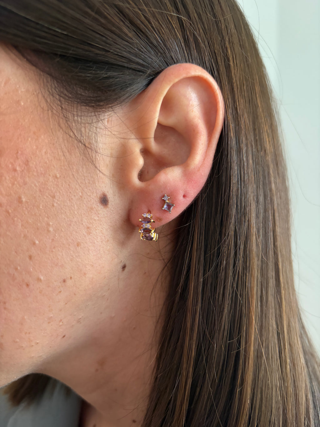 Pendientes Ana morados