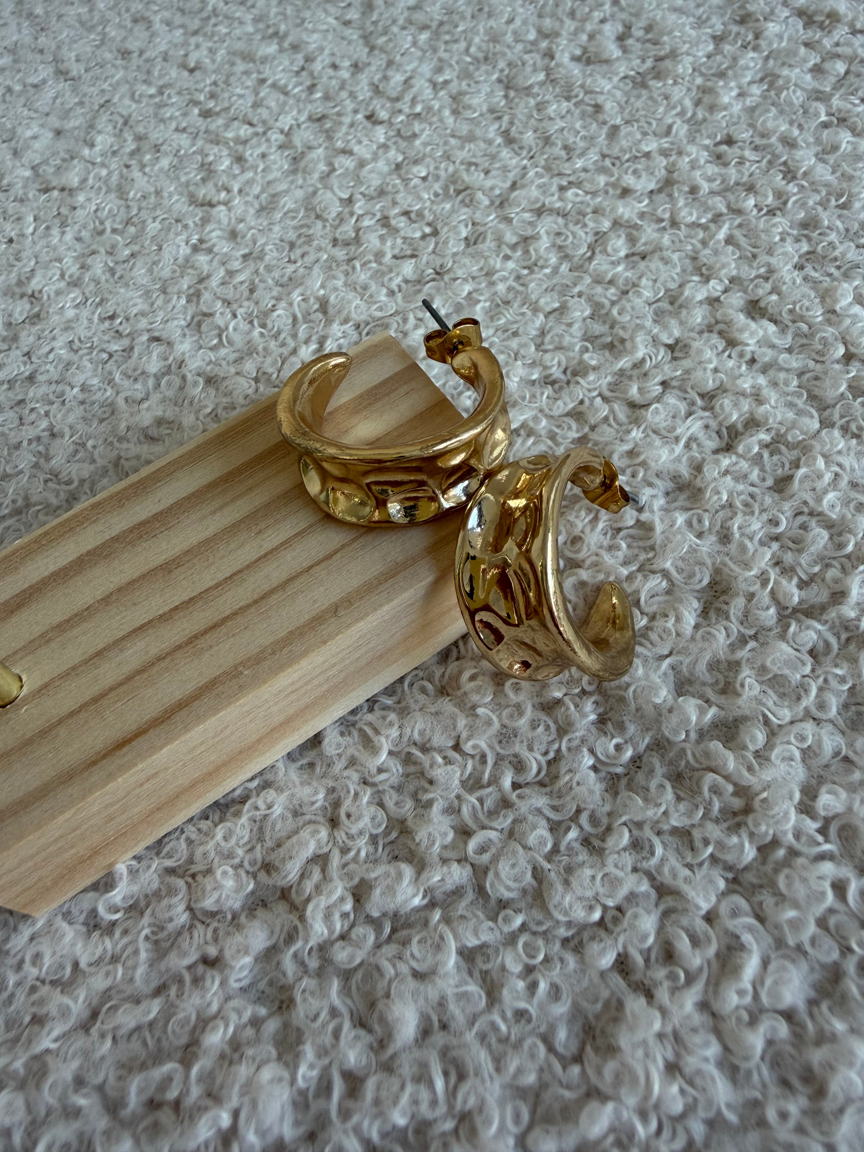 Pendientes Aretha dorados