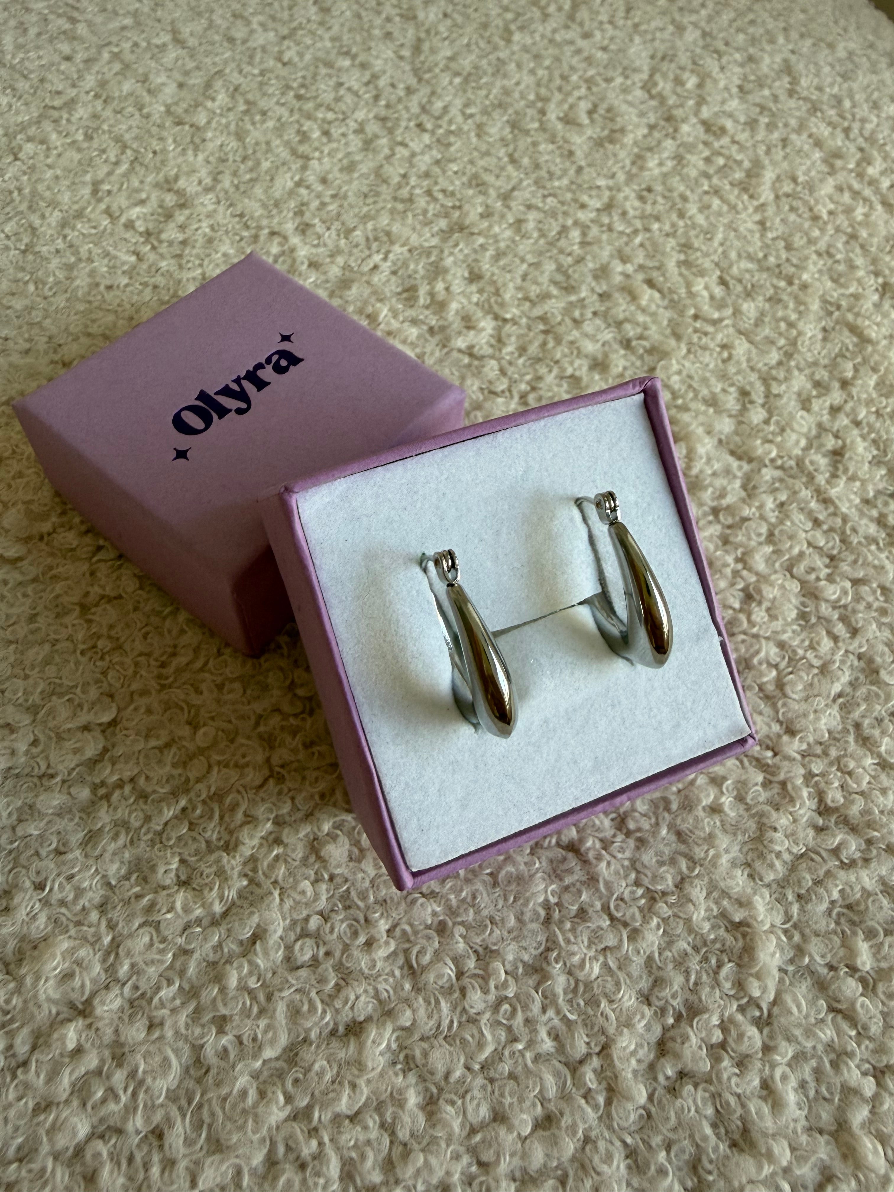 Pendientes Sienna Plateados