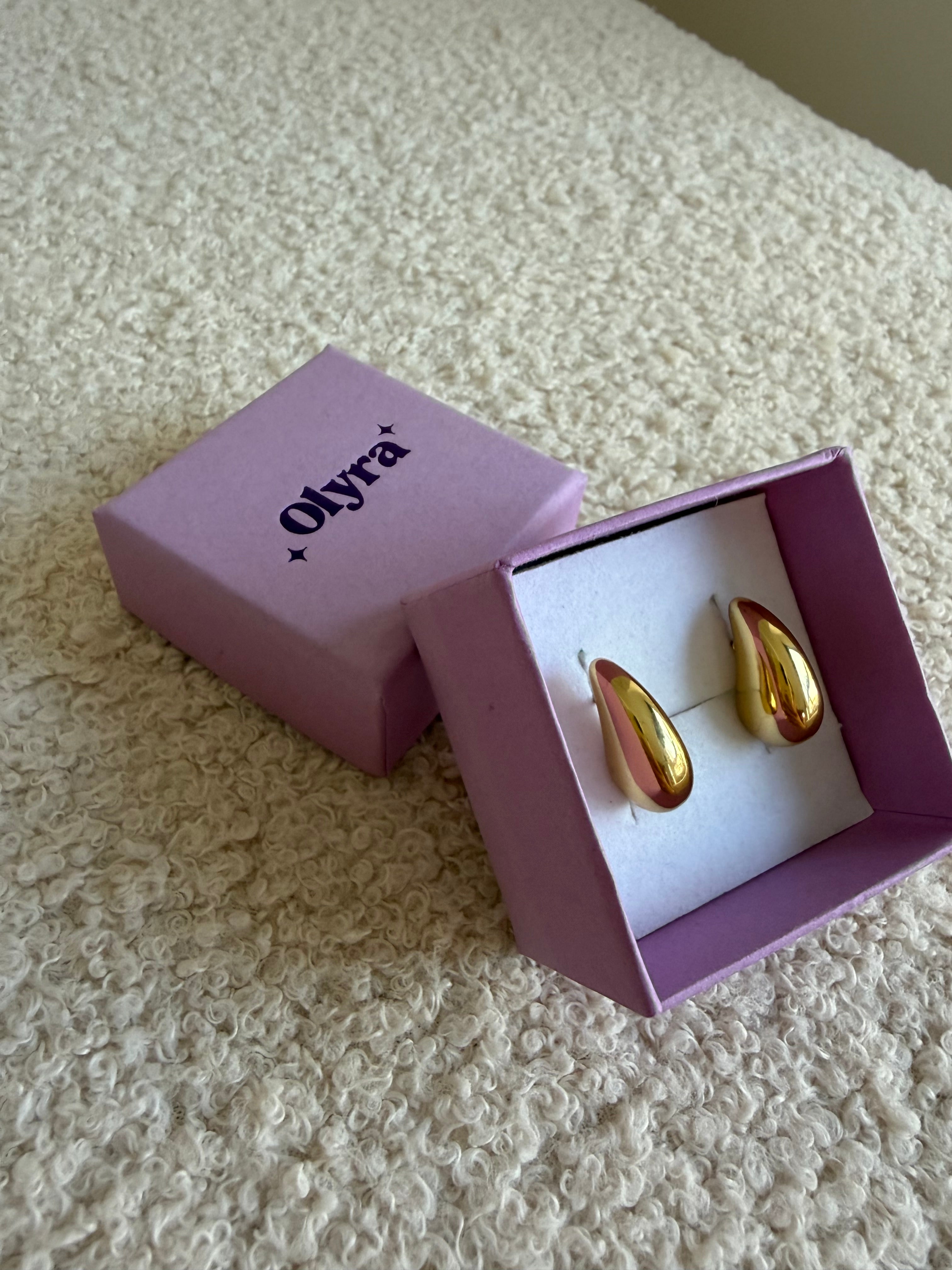 Pendientes Olivia dorados