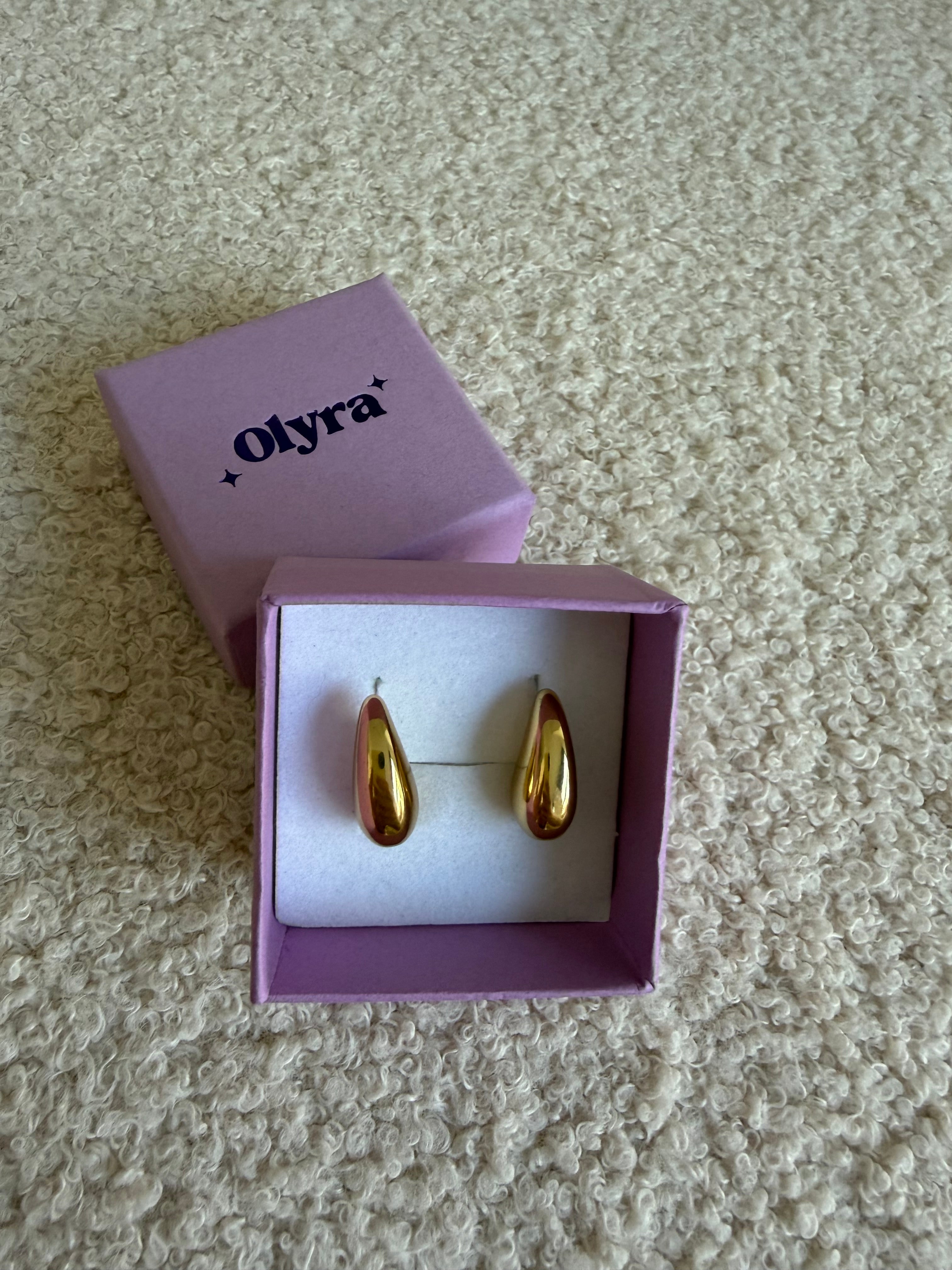 Pendientes Olivia dorados