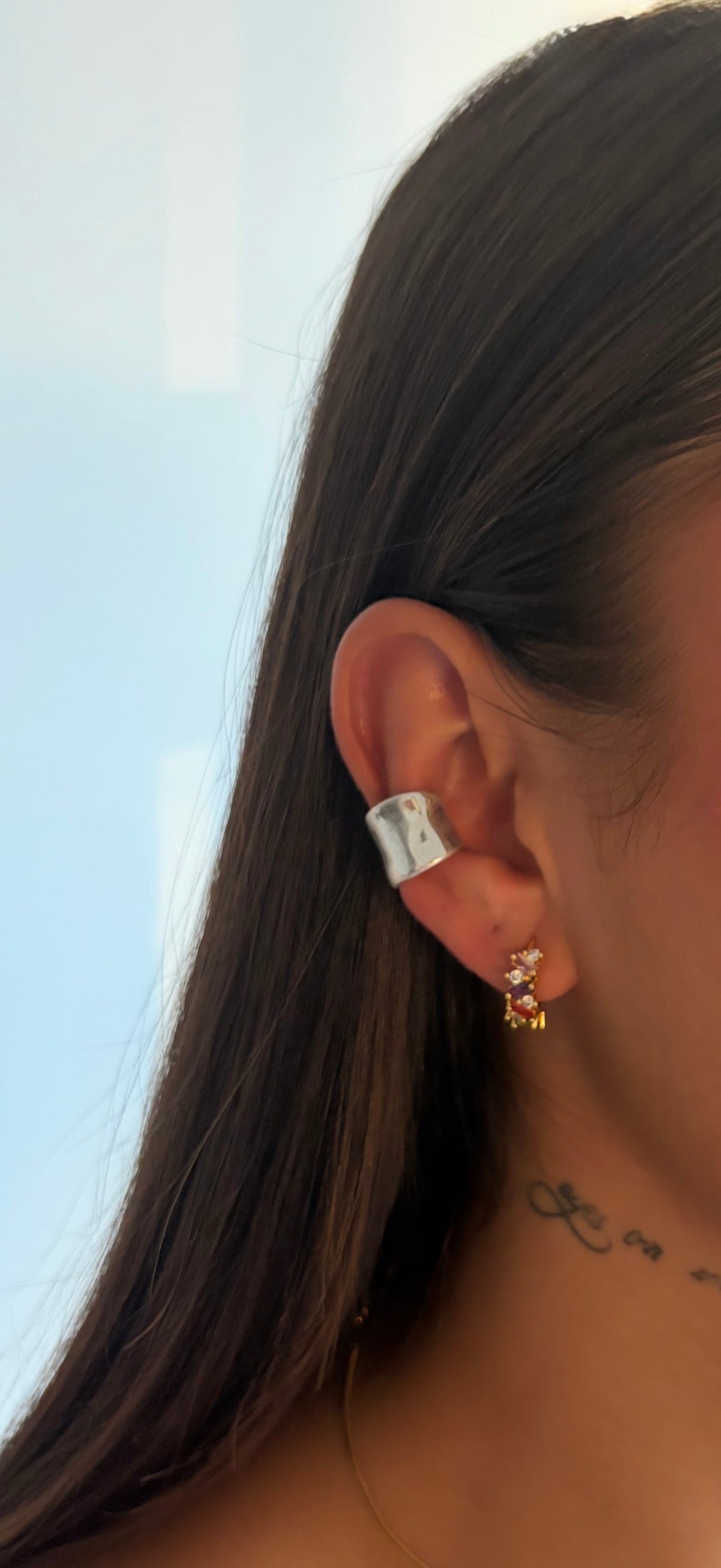 Ear cuff Sienna plateado
